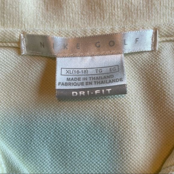 Nike Golf Light Yellow Collared Tank size XL - Picture 5 of 7